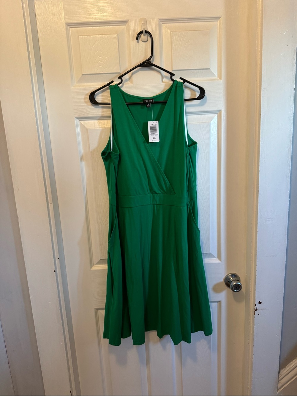 NWT Torrid Knee Length Knit Wrap Dress with Pockets